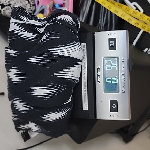 AB Studio black and white chevron print size L dress NWT - Picture 7 of 8